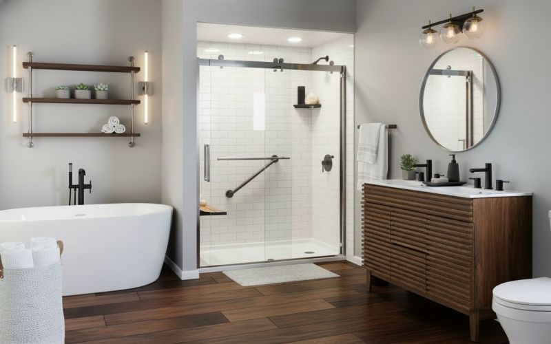 Modern Design Ideas For Tub To Shower Conversion Projects